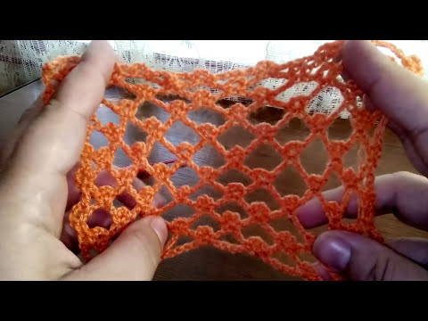 Видео: МК.Узор.Легкая, красивая ,не обычная сетка крючком для летних туник, топов
