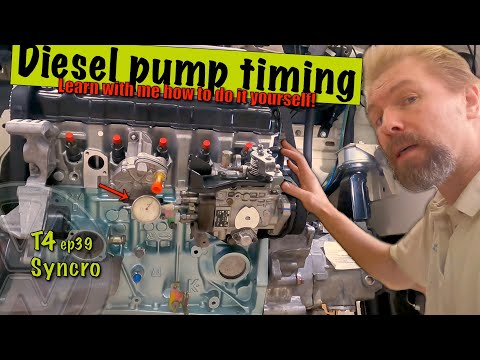 Видео: Регулировка времени дизельного насоса ⏱️ Двигатель VW T4 2.4D AAB