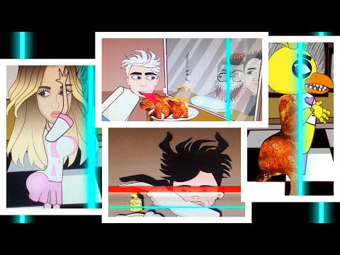 Видео: ИСКАЖЕНИЕ Лица -2ч / Влад А4, Милохин + Аниматроники FNAF - Чика и Фокси / Откуси лизни ничего