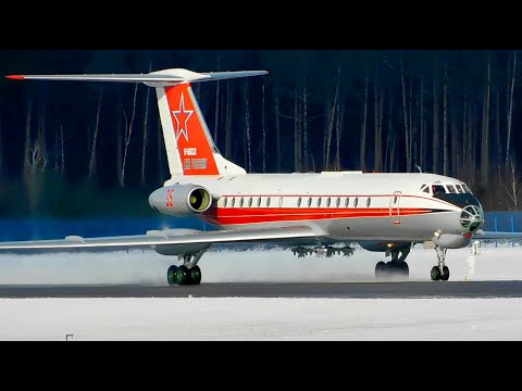 Видео: Туполев Ту-134Ш для штурманов проходит испытания. Облёт "Красной Звезды".