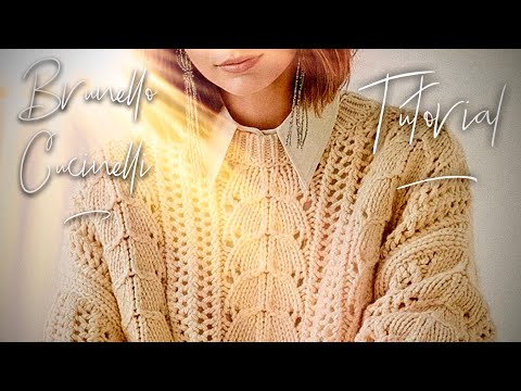 Видео: Осенний шикарный джемпер спицами Cucinelli: мастер-класс, + СХЕМА 👌 How to knit beautiful sweater