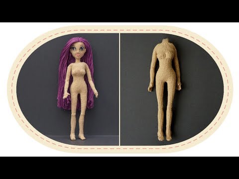 Видео: Кукла крючком Виолетта , часть 4 (Тело, часть 2). Crochet doll Violetta, part 4 (Body, part 2)