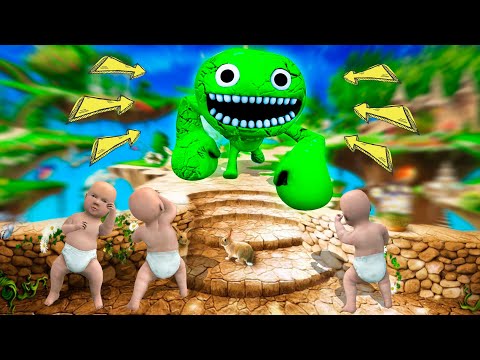 Видео: Балалар БанБан құбыжығынан қашты!