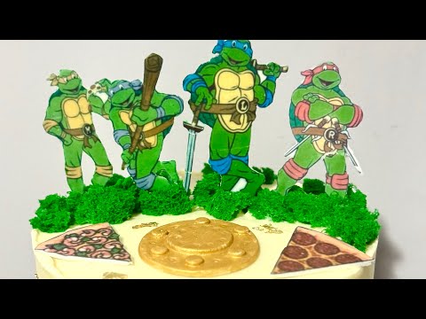 Видео: Торт Черепашки Ниндзя 🥷 
