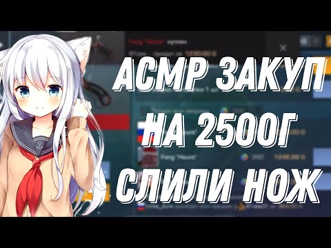 Видео: АСМР СТАНДОФФ 2| ЗАКУП НА 2500Г |КУПИЛА ПЕРЧАТКИ И НОЖ | ЗВУКИ РТА