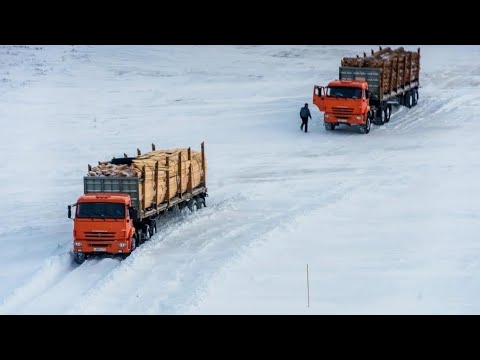 Видео: дальнобой севера/зимники Якутии, Магаданской области, Коми, ХМАО