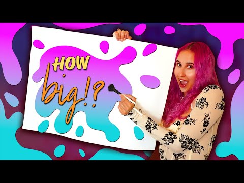 Видео: Попытка нарисовать САМУЮ БОЛЬШУЮ картину на сегодняшний день, и она сюрреалистична... *одна огром...