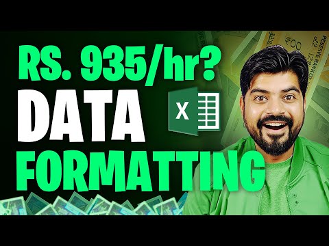 Видео: Форматирование данных Excel. 935 рупий в час ❓ (Вторая зарплата)