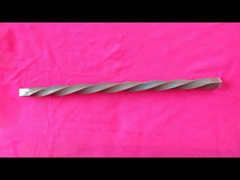 Видео: Как скрутить квадратный прут. Торсион. Изготовление торсионов для кованых изделий. Скрутка квадрата.