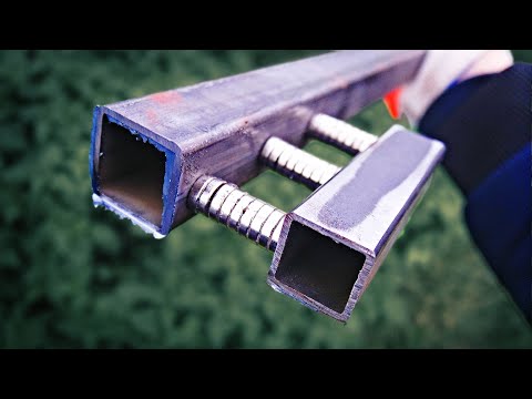 Видео: Лестница из профильной трубы! Простая идея для самоделки!