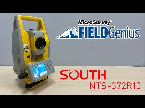 Видео: Обзор ПО MicroSurvey FieldGenius на тахеометре SOUTH NTS-372R10