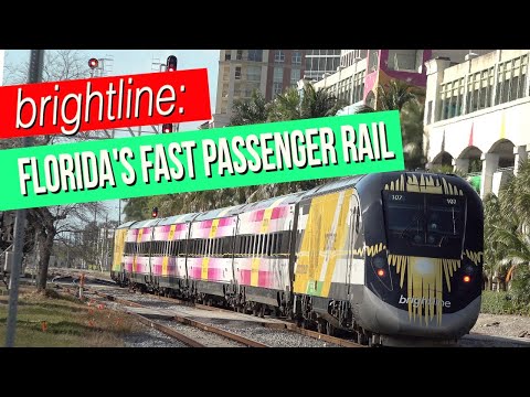Видео: Brightline: скоростная пассажирская железная дорога Флориды