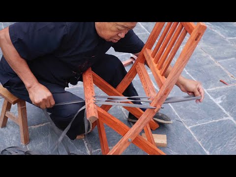Видео: Стулья Maza изготовлены с использованием традиционных ремесел, и их легко брать с собой