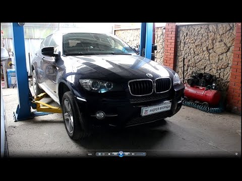 Видео: Замена салонного фильтра на BMW X6 2011  БМВ X6 3,0 бензин