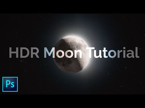Видео: Как создать потрясающую композицию из луны в HDR
