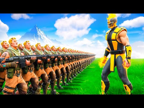 Видео: СКОРПИОН vs 99 ПОДПИСЧИКОВ в Фортнайт