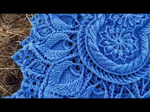 Видео: 07.Ковер синий круглый Королевский_1