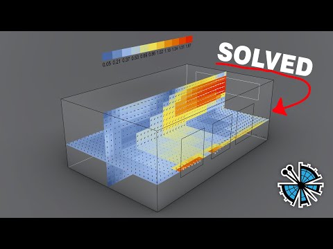 Видео: Воздушный поток в помещении — первый сценарий — Учебное пособие по вычислительной гидродинамике B...