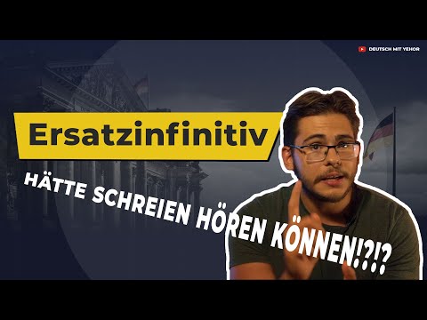 Видео: Урок немецкого языка #45. Ersatzinfinitiv: предложения с тремя глаголами.