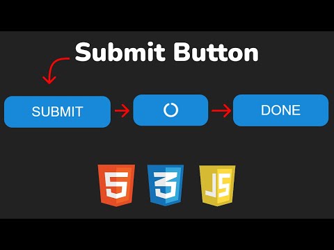 Видео: Кнопка Submit с изменяющимся текстом на JavaScript | HTML + CSS