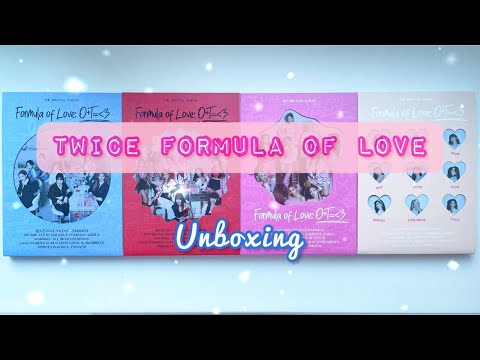 Видео: 🧪 Первая распаковка альбома женской группы // Twice (트와이스) Formula Of Love unboxing 🧪