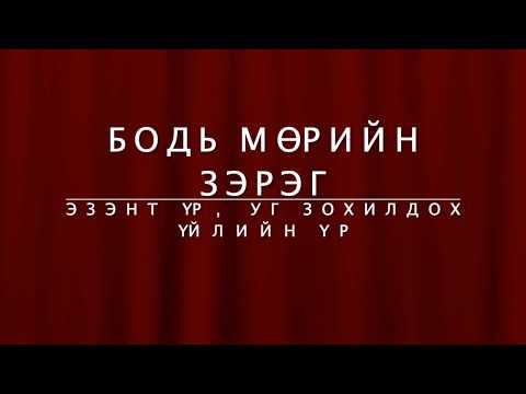 Видео: Бодь мөрийн зэрэг | Эзэнт үр, уг зохилдох үйлийн үр