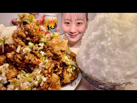 Видео: ASMR Жареная курица с кисло-сладким соусом【русские субтитры】【Mukbang/ Eating Sounds】