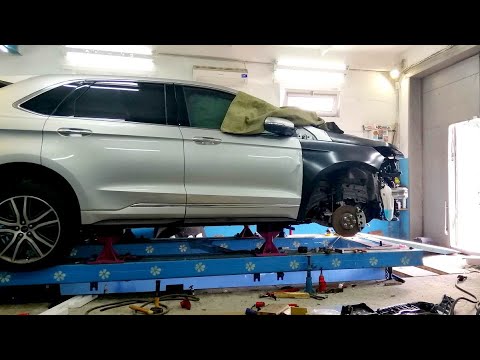 Видео: Ford Edge Рестайлинг.  Установка капота, крыла. и т.д.