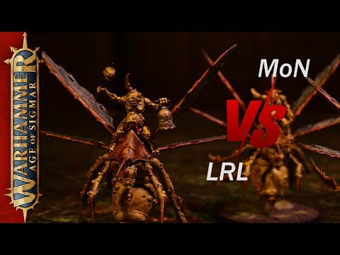 Видео: Нурглиты наносят ответный удар | Lumineth Realm-lords vs Maggotkin of Nurgle | Паста Горя