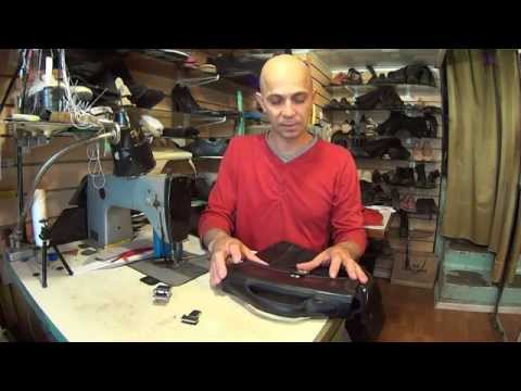 Видео: Ремонт сумки. Ремонт портфеля. Как заменить замок на барсетке.