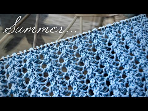 Видео: Так вы никогда не вязали! 🌊🌊🌊ТРЕНД: шикарнейшая сеточка спицами!