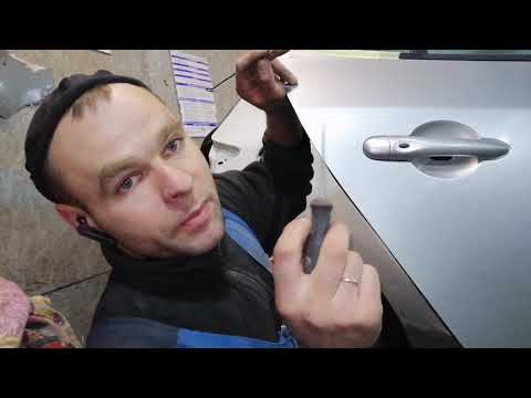 Видео: Как снять ручку двери рено меган3.