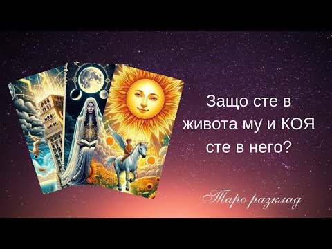 Видео: 🔮Защо сте в живота му? 🦢Какво е Вашето място в него?⭐️