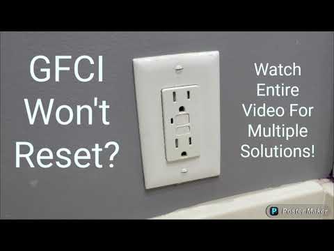Видео: GFCI не сбрасывается?
