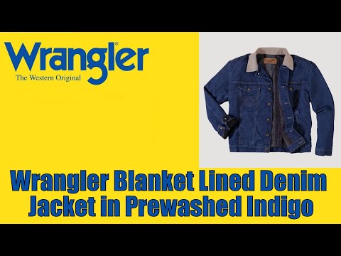 Видео: Wrangler Blanket Lined  Denim Jacket in Prewashed Indigo - обзор !!!