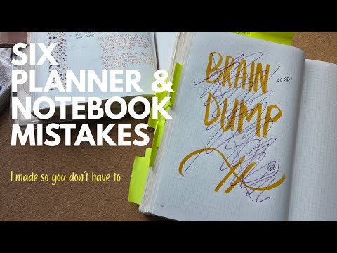 Видео: ШЕСТЬ ОШИБОК В ПЛАНИРОВЩИКАХ И БЛОКНОТАХ | Я ИХ СДЕЛАЛА, ЧТОБЫ ВАМ НЕ ПРИШЛОСЬ ДЕЛАТЬ ЭТО!