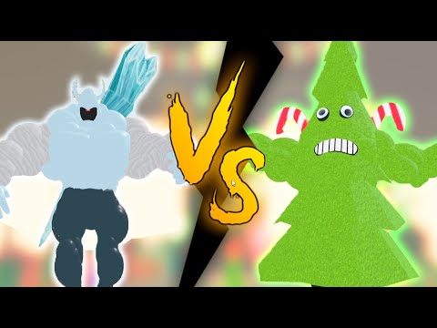 Видео: НОВОГОДНИЙ МЕГА НУБ против ЁЛКИ КАЧКА в Roblox