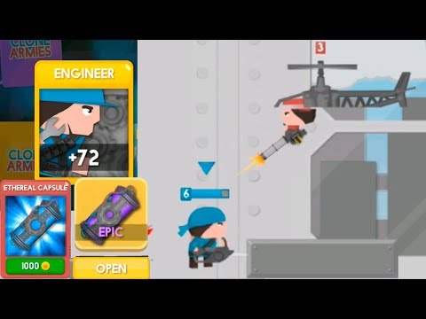 Видео: Clone Armies 4.1.14 Без поражения! игра Клон армия! Атака клонов открываем кейс за 1000 голды