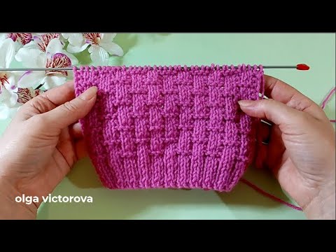 Видео: ПРОСТО, КРАСИВО, ПРАКТИЧНО. РЕЛЬЕФНЫЙ УЗОР 1047 Узоры спицами KNITTING PATTERN