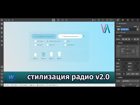 Видео: Webflow урок №22 Стилизация радио кнопок  v2.0