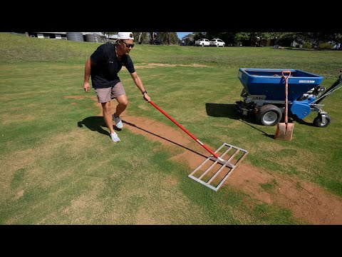 Видео: Подкормка и выравнивание моего газона в Тифтуфе (Бермудские острова)