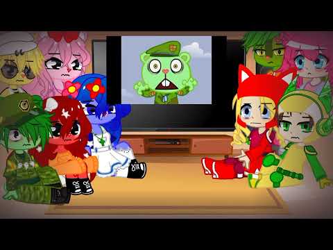 Видео: реакция геройчеков на happy tree friends мультики