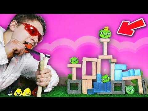 Видео: СДЕЛАЛ ИГРУ ANGRY BIRDS В РЕАЛЬНОЙ ЖИЗНИ!