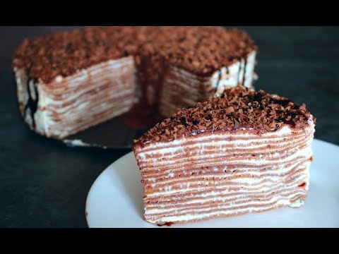 Видео: ТОРТ БЕЗ ДУХОВКИ, простой и нежный, шоколадный БЛИННЫЙ ТОРТ рецепт