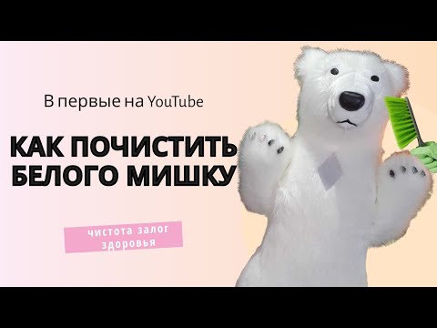 Видео: Как почистить белого мишку🐻‍❄️#youtube #белыймедведь