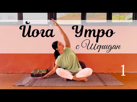 Видео: Утренняя йога для отличного дня на 10 минут | День 1