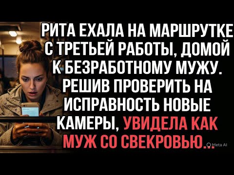 Видео: Рита ехала с работы к безработному мужу. Проверив камеры дома, увидела его со свекровью...
