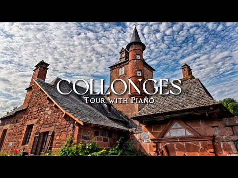 Видео: 🇫🇷 Прогулка по Коллонж-Ла-Руж, городу 25 башен | Фортепианная музыка | Франция