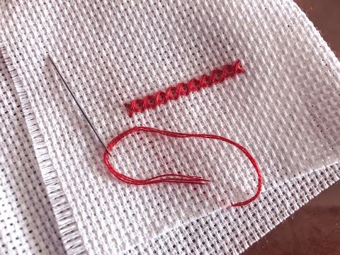 Видео: ШОВ КРЕСТИКОМ ДЛЯ ВЫШИВАНИЯ