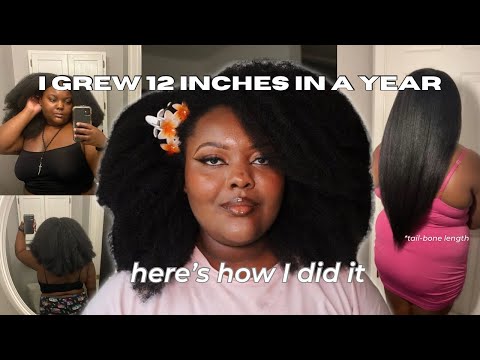 Видео: Как я выросла на 12 дюймов за год и как вы тоже сможете | как отрастить длинные натуральные волос...